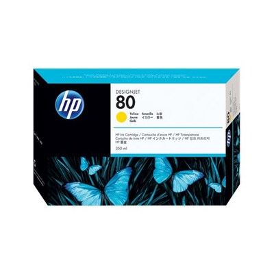 Hp 80 Yellow Ink 350 Ml C4848A For Dj 1000