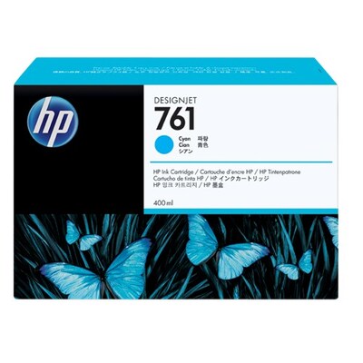 Hp 761 Cyan 400 Ml Ink Cart For Designjet T7100