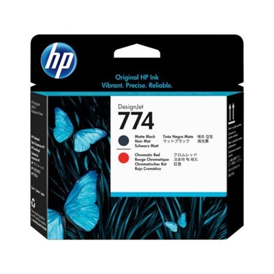 Hp 774 Matte Black/Chromatic Red Designjet Printhead