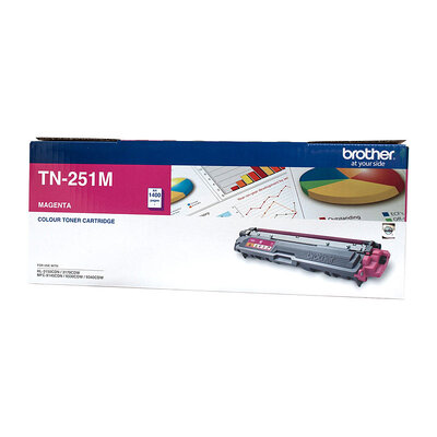 TN-251M Colour Laser Toner - Magenta, 1,400 Pages