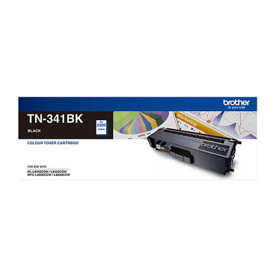 TN-341BK Colour Laser-Standard Yield Black Toner 2500 Pages