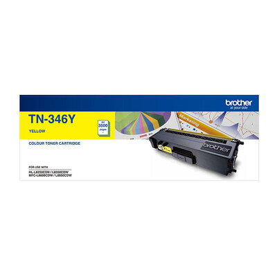 TN-346Y Colour Laser Toner - High Yield Yellow- 3500 Pages