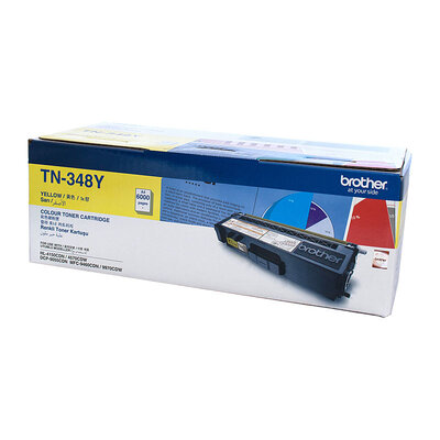 TN-348Y Colour Laser Toner - Super High Yield Yellow