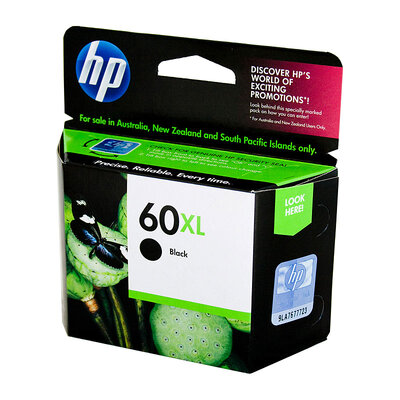 Hp #60Xl Black Ink Cc641Wa