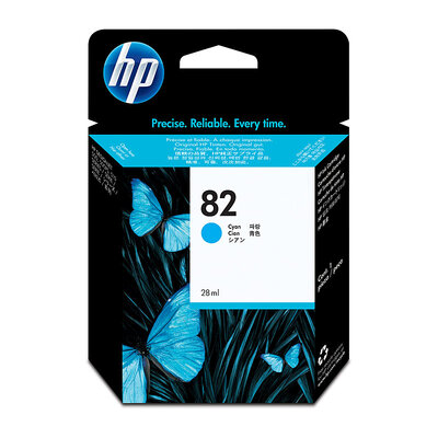 Hp #82 Cyan Ink Cartridge C4911A