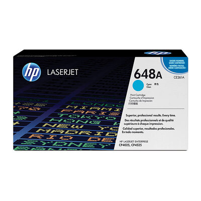 Hp #648A Cyan Toner Ce261A