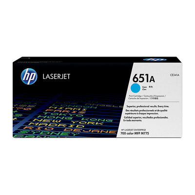 Hp #651A Cyan Toner Ce341A