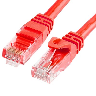 CAT6 Cable 25cm/0.25m - Red Color Premium RJ45 Ethernet Network LAN UTP Patch Cord 26AWG-CCA PVC Jacket