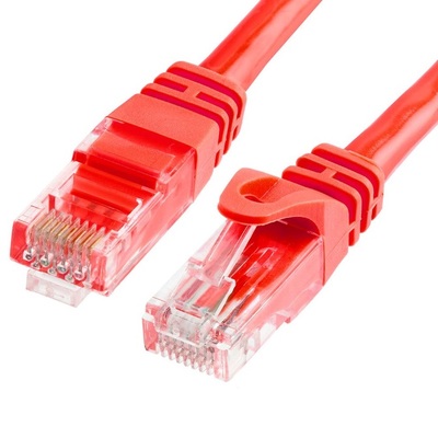 CAT6 Cable 1m - Red Color Premium RJ45 Ethernet Network LAN UTP Patch Cord 26AWG-CCA PVC Jacket