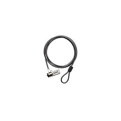 Defcon Resettable T-Lock Combo Cable Lock With 2M Steel Cable - Black