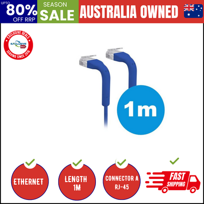 Ubiquiti Patch Cable With Both End Bendable Rj45 1M - Blue