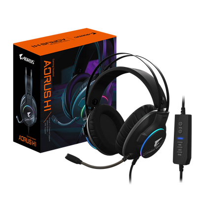 H1 Gaming Headset With Virtual 7.1 Channel Surround Sound And Rgb Lighting