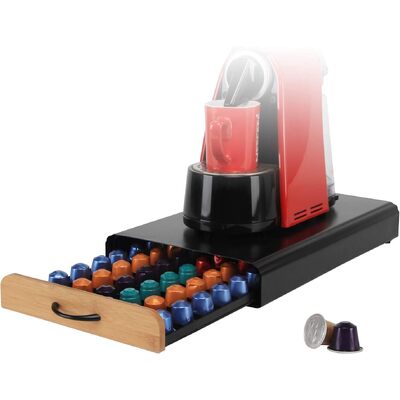 Coffee Pods Holder Storage Drawer Compatible(Natural)
