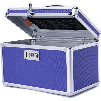 Locking Combination Medicine Box Blue