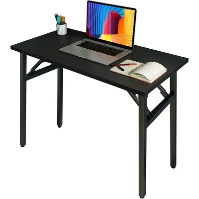 Sturdy And Heavy Duty Foldable Office Computer Desk (Walnut, 80Cm)