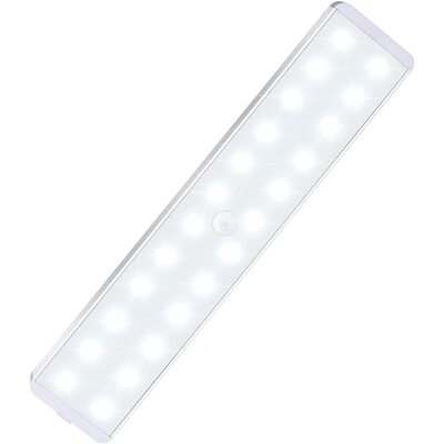 24 LED Stick Motion Sensor Light Wireless Under Cabinet for Wardrobe Stairs