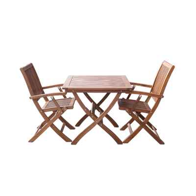 Maculata Folding Table And 2 Armchairs