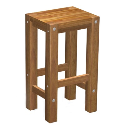 Sturdy Stool Natural