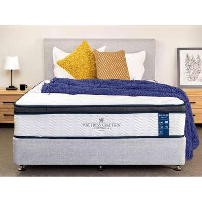 Boutique Deluxe Single Mattress 34cm Hybrid Medium Comfort Pressure Relief
