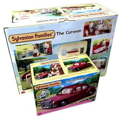 Sylvanian Families Famliy Cruising Car & Caravan Bundle Pack