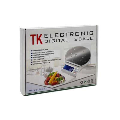 Digital Kitchen Scale Backlit Lcd Display Weighing Modes Tare Function Touch Screen