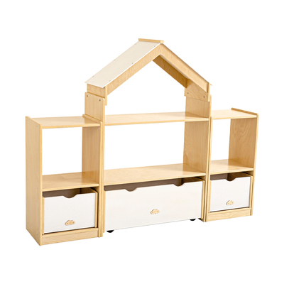 Kids Room Divider Bookcase Display Unit With Drawer