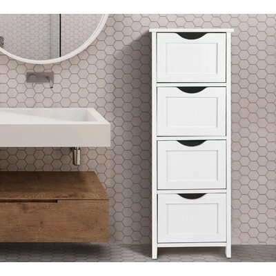 Chest Of Drawers Storage Cabinet - White
