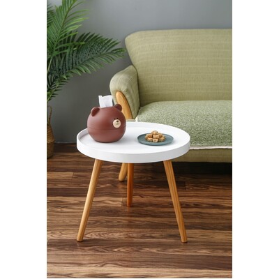 Round Bedside Table Large Side Table Bedroom Modern Furniture