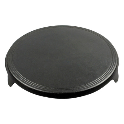 33Cm Reversible Round Cast Iron Crepes Pan Baking Cookie Pancake Pizza Bakeware