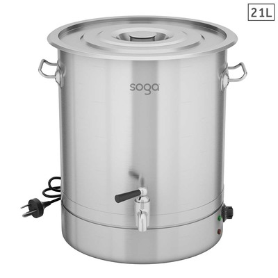 21L Stainless Steel Urn Commercial Water Boiler  2200W