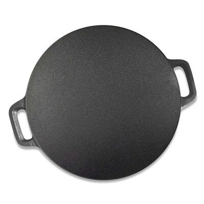 37Cm Cast Iron Induction Crepes Pan Baking Cookie Pancake Pizza Bakeware