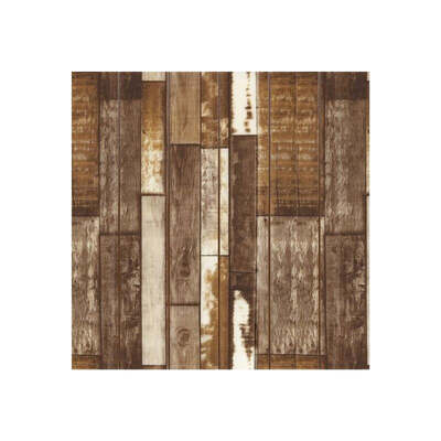 Decorative 3D Foam Wallpaper Panels Dark Wood 10Pcs