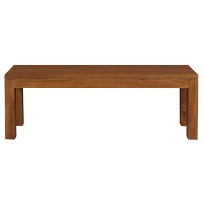 Solid Mahogany Timber Bench (Light Pecan)