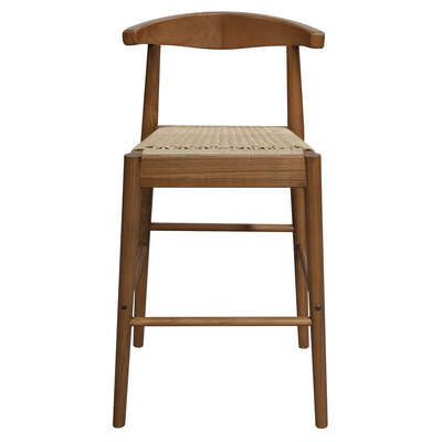 Arden Solid Oak Loom Kitchen Counter Stool Almond Elegant