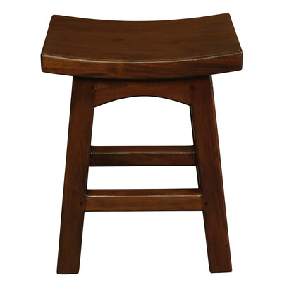 Tokyo Solid Mahogan Timber Footstool (Mahogany)