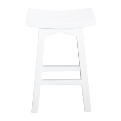 Tokyo Timber Kitchen Counter Stool (White)