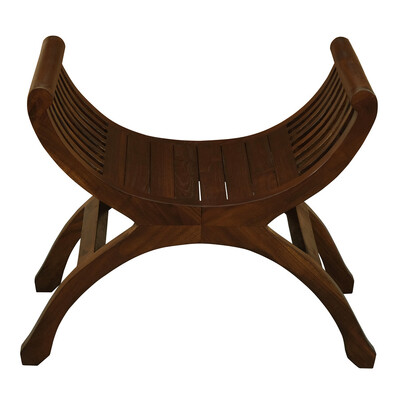 Maeve Solid Mahogany Single Seater Stool (Mahogany)