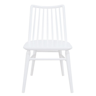 Riviera Solid Oak Dining Chair - Set of 2 (White)