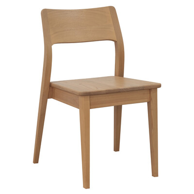 Providence Solid Oak Dining Chair - Set of 2 (Natural)