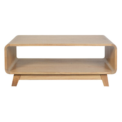 Providence Solid Mindi Timber Coffee Table (Natural)