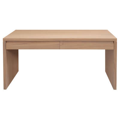 Apollo 2 Drawer Writing Desk Natural Elegant and Functional Workspace