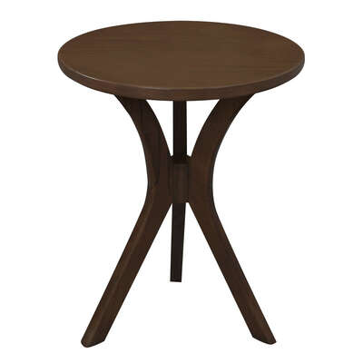 Gatsby Round Side Table Small Walnut Stylish and Sophisticated