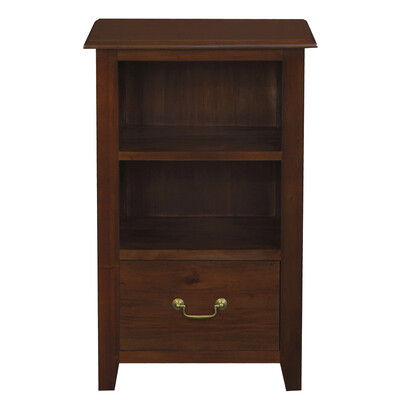 Tasmania 1 Drawer Solid Mahogany Timber Lamp Table (Mahogany)