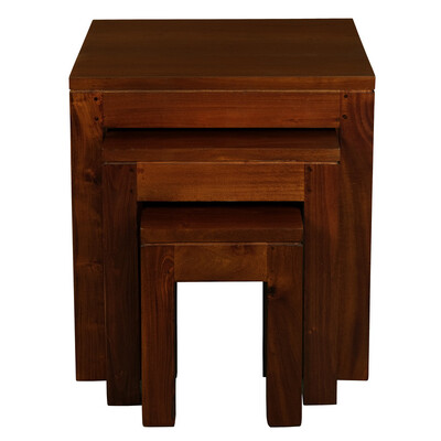 Amsterdam Nest of Table Set of 3 (Mahogany)