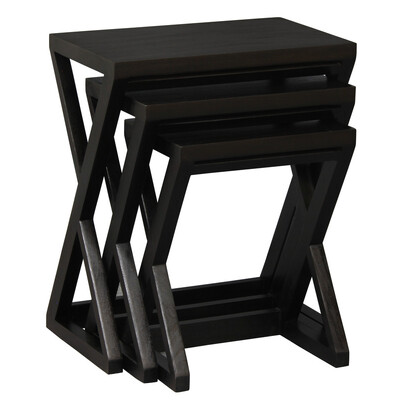 Manhattan Nest of Tables - Set of 3 (Chocolate)