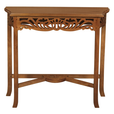 Sierra Carved Sofa Table (Light Pecan)