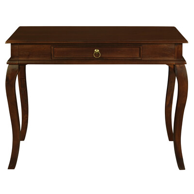 Queen Ann 1 Drawer Sofa Table (Mahogany)