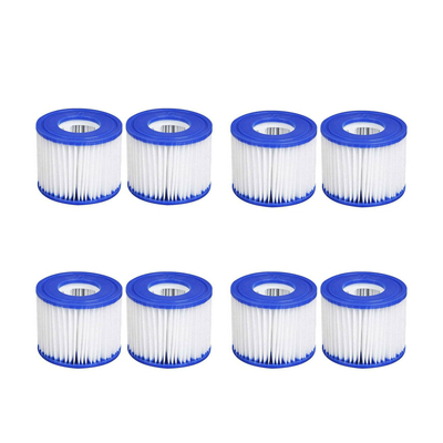 8Pcs Replacement Vi Filter Cartridge Lay-Z-Spa Filters