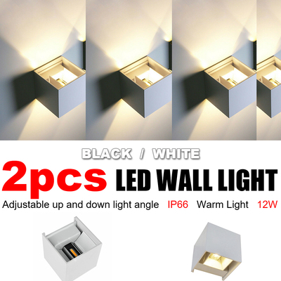 Waterproof Led Wall Light Cube Sconce Outdoor