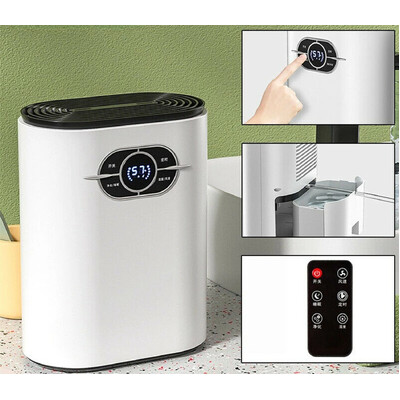 1200ML Mini Dehumidifier LED Display Air Dryer Moisture Absorber Machine